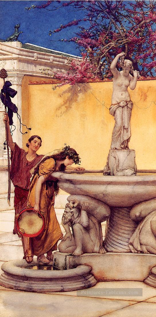 Entre Vénus et Bacchus romantique Sir Lawrence Alma Tadema Peintures à l'huile